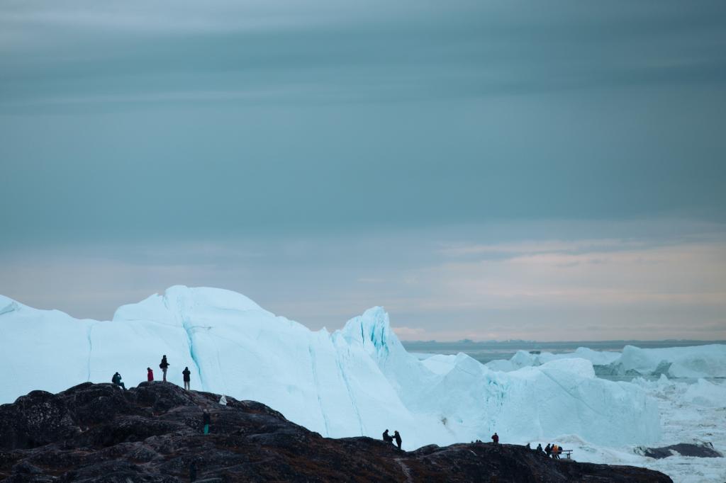 Der Gletscher Sermeq Kujalleq bei Ilulissat in Grönland