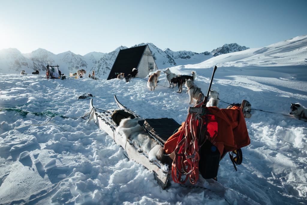Abgelegene Jagdhütte im Liverpool Land in Grönland