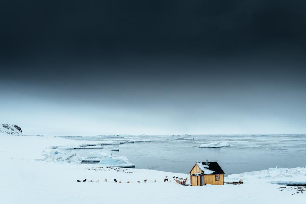 Am Ende der Welt - kleine Hütte im Liverpool Land in Grönland