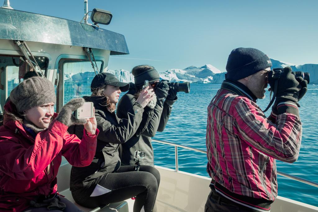 Wale beobachten in der Diskobucht in Grönland
