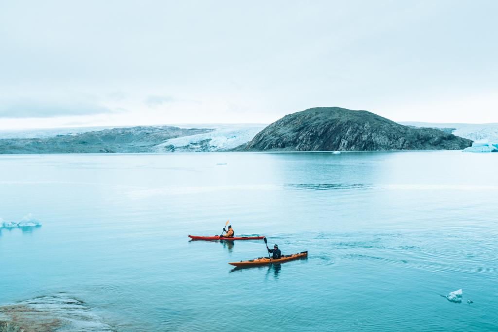 Kayaking in South Greenland