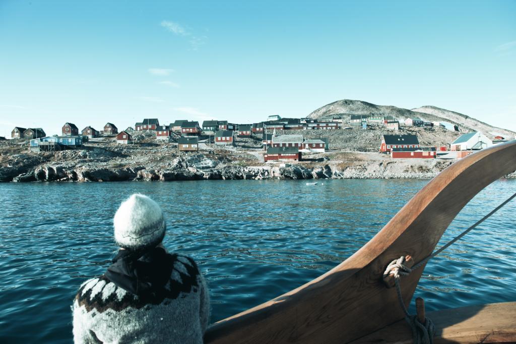 A local settlement in Scoresbysund in Greenland