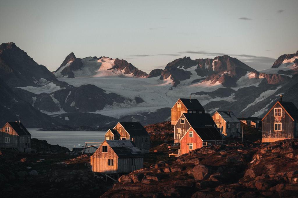 Traditional houses in East Greenland
