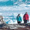 Hiking along the icefjord next to Ilulissat in Greenland
