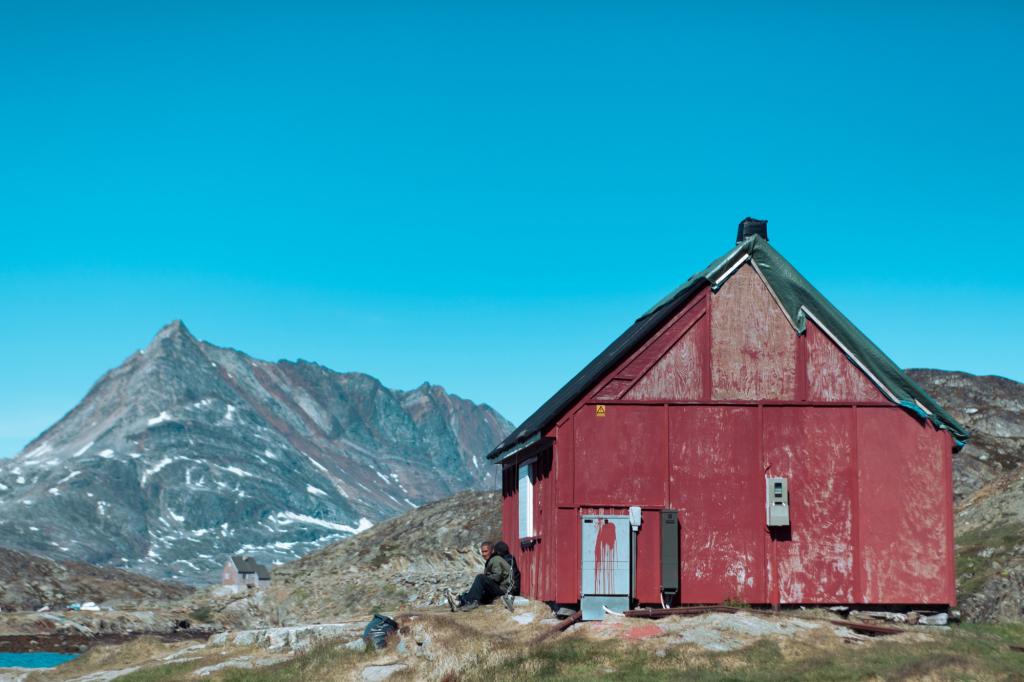 Colorful house in East Greenland