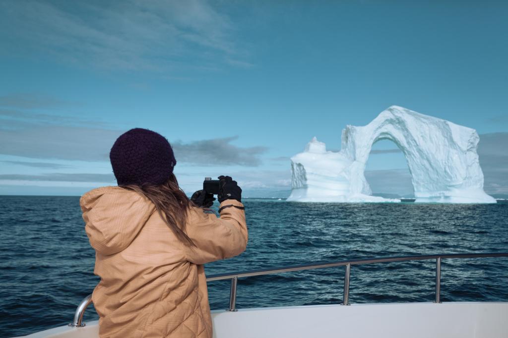 Wonderful ice arch in Disko Bay