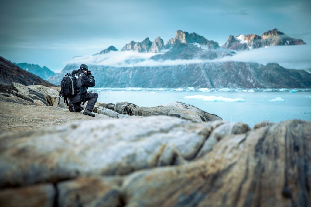 Photographing in East Greenland